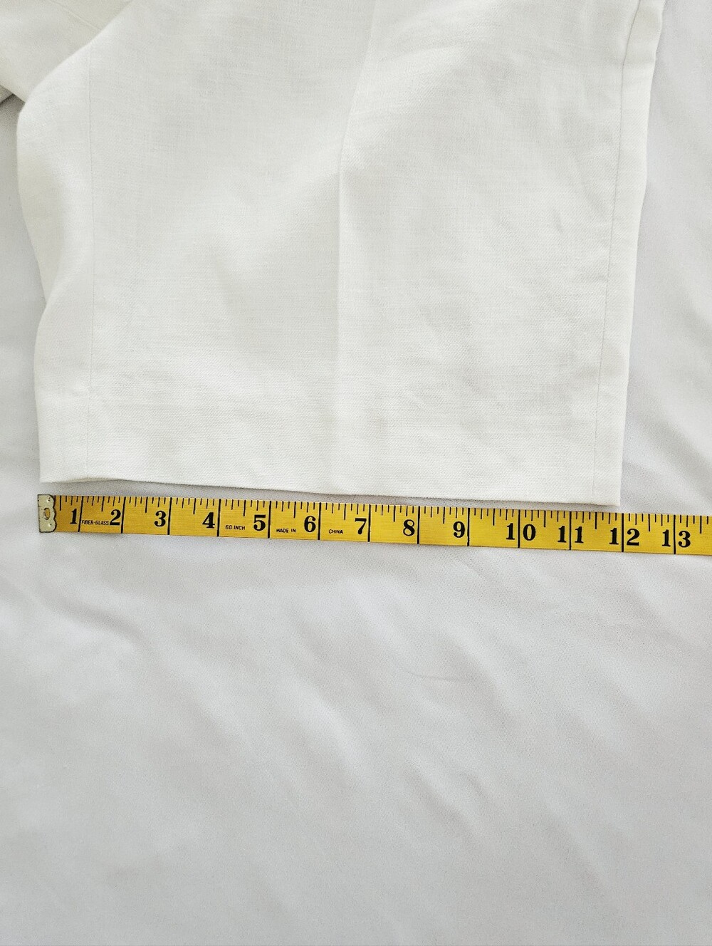 J. Crew Pleated 9" Trouser Shorts White Linen Blend Belted 4 NWT - Picture 11 of 12